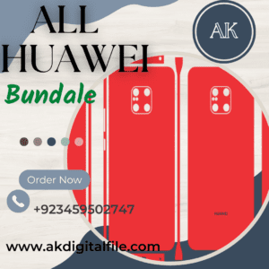 Huawei All Mobile Skin Template vector Bundle Pack