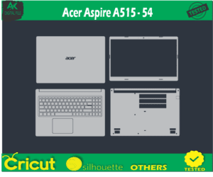 Acer Aspire A515 – 54 Skin Template Vector