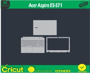 Acer Aspire E5-571 Skin Template Vector