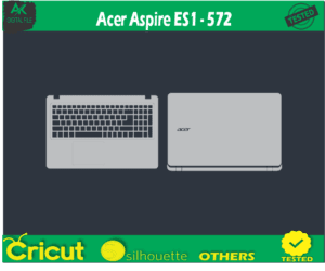 Acer Aspire ES1 – 572 Skin Template Vector