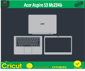 Acer Aspire S3 MS2346 Skin Template Vector