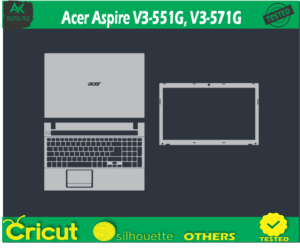 Acer Aspire V3-551G, V3-571G Skin Template Vector