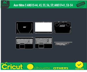 Acer Nitro 5 AN515-44 45 55 56 57 AN517-41 53- 54 Skin Template Vector