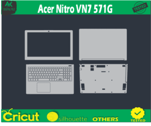 Acer Nitro VN7 571G Skin Template Vector