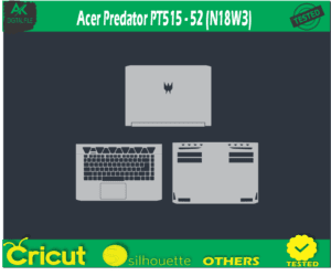 Acer Predator PT515 – 52 (N18W3) Skin Template Vector