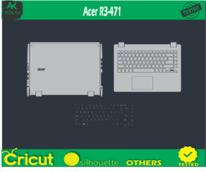 Acer R3-471 Skin Template Vector