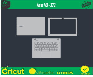 Acer V3 – 372 Skin Template Vector