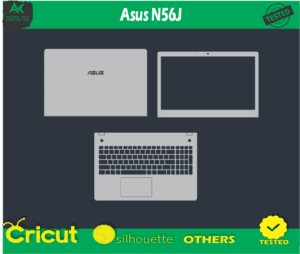 Asus N56J skin templets vector