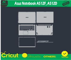Asus Notebook A512F A512D skin templets vector