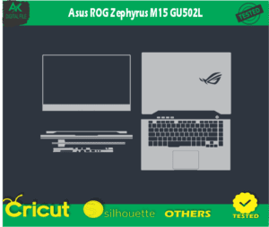 Asus ROG Zephyrus M15 GU502L skin templets vector