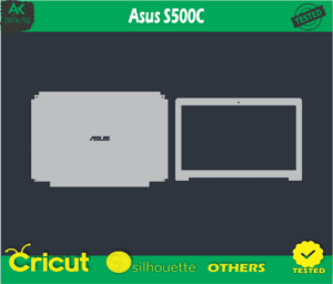 Asus S500C skin templets vector