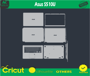 Asus S510U skin templets vector