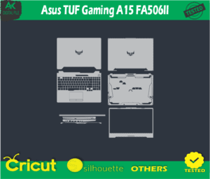 Asus TUF Gaming A15 FA506II skin templets vector