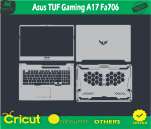 Asus TUF Gaming A17 FA706 skin templets vector