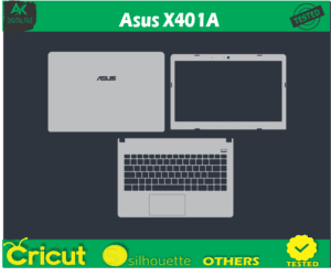 Asus X401A skin templets vector