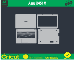 Asus X451M skin templets vector