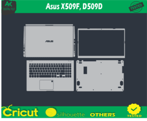 Asus X509F D509D skin templets vector