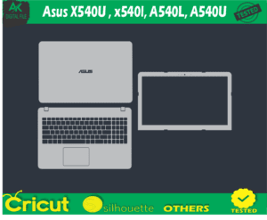 Asus X540U x540l A540L A540U skin templets vector