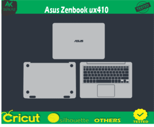 Asus Zen book ux410 skin templets vector