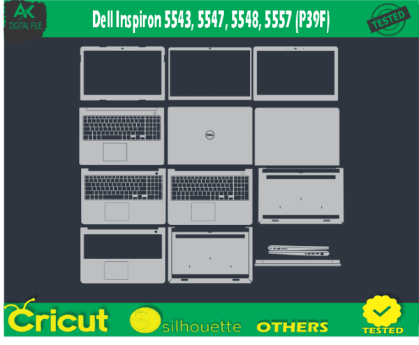 Dell Inspiron 5543 5547 5548 5557 (P39F) Skin Vector Template