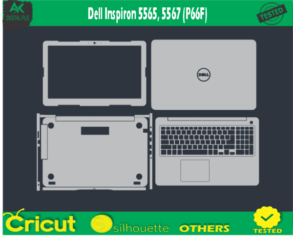 Dell Inspiron 5565 5567 (P66F) Skin Vector Template