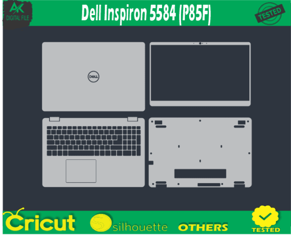 Dell Inspiron 5584 (P85F) Skin Vector Template