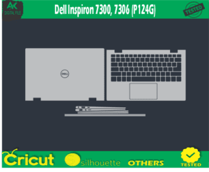 Dell Inspiron 7300 7306 (P124G) Skin Vector Template