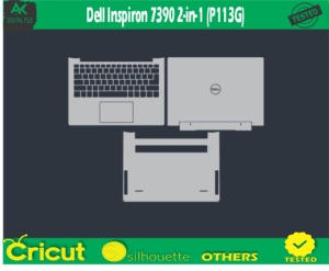 Dell Inspiron 7390 2-in-1 (P113G) Skin Template Vector