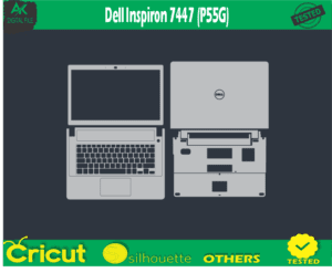 Dell Inspiron 7447 (P55G) Skin Template Vector