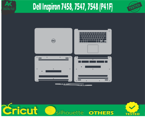 Dell Inspiron 7458 7547 7548 (P41F) Skin Template Vector