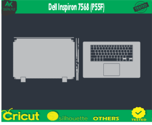 Dell Inspiron 7568 (P55F) Skin Template Vector