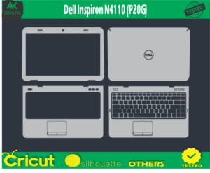 Dell Inspiron N4110 (P20G) Skin Template Vector