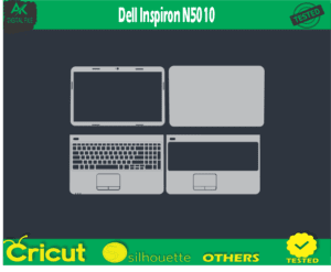 Dell Inspiron N5010 Skin Template Vector