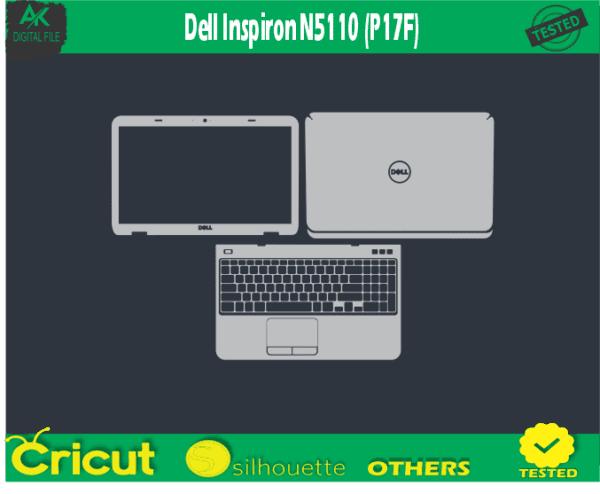 Dell Inspiron N5110 (P17F) Skin Template Vector