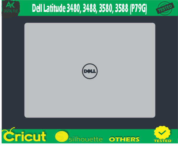 Dell Latitude 3480 3488 3580 3588 (P79G) Skin Template Vector