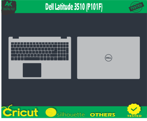 Dell Latitude 3510 (P101F) Skin Template Vector