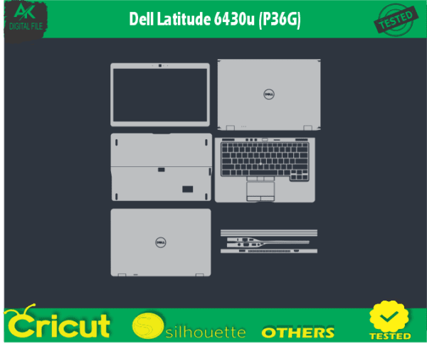 Dell Latitude 6430u (P36G) Skin Template Vector