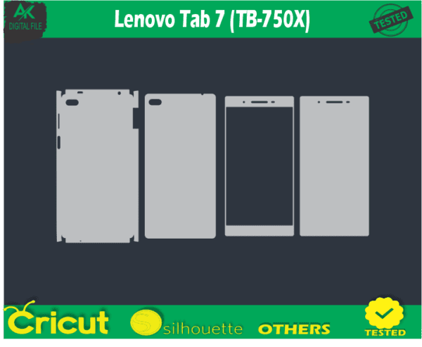 Lenovo Tab 7 (TB-750X) Skin Vector Template