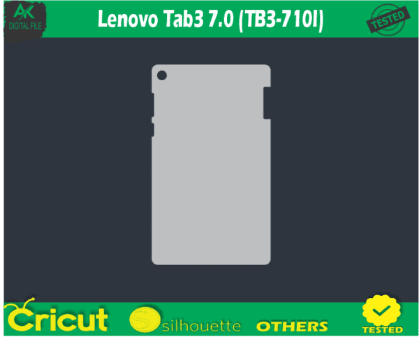 Lenovo Tab3 7.0 (TB3-710I) Skin Vector Template