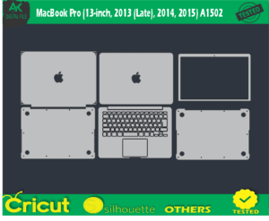 Apple MacBook Pro (13-inch 2013 (Late) 2014 2015) A1502 Skin Vector Template