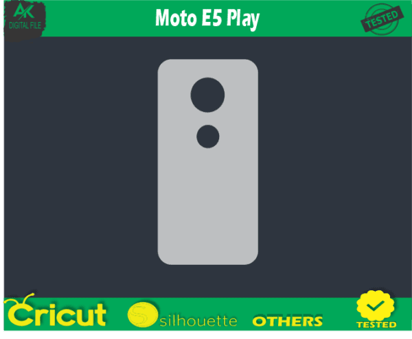 Moto E5 Play Skin Vector Template (Back Only)