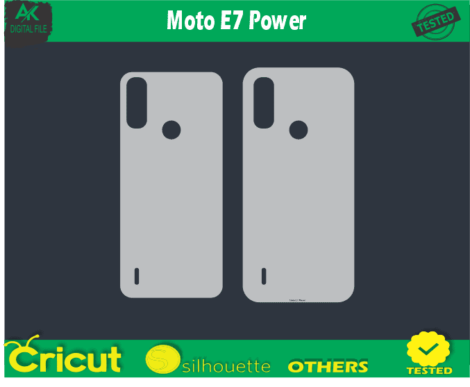 Moto E7 Power AK Digital File Vector Template