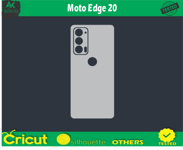 Moto Edge 20 AK Digital File Vector Template
