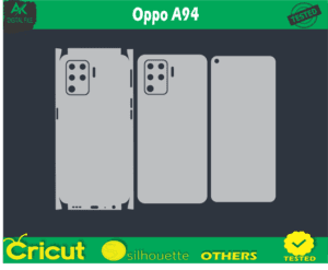 Oppo A94 Pro Skin Vector Template