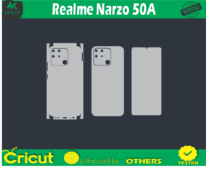 Realme Narzo 50A Skin Vector Template