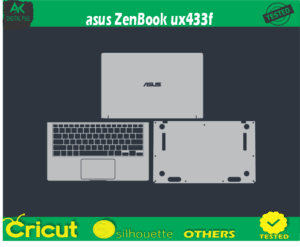 Asus ZenBook ux433f skin templets vector