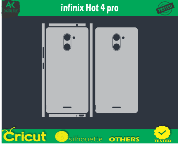 Infinix Hot 4 pro Skin Vector Template