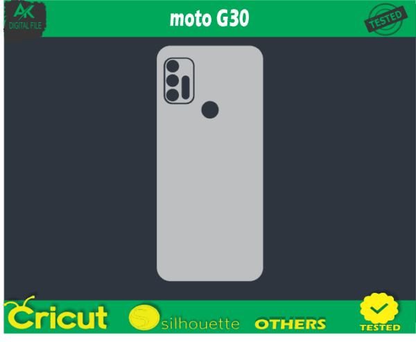 Moto G30 Skin Vector Template