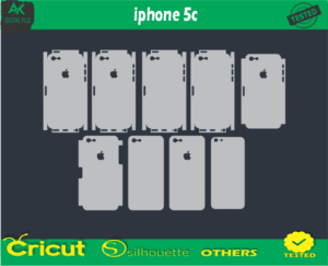 iPhone 5c Skin Vector Template free