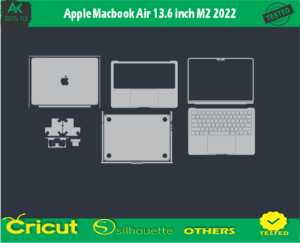 MacBook Air M2 2022 Skin Vector Template